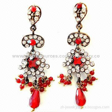 Plain/Black Metal Fashion Hoop Earrings, Customized Orders are Accepted